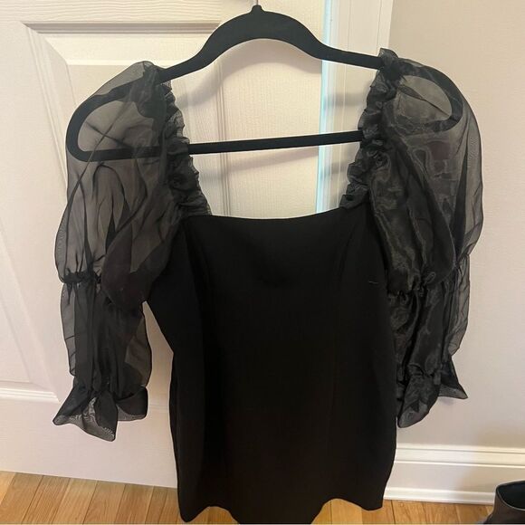 Amanda UpRichard Tia Dress in in Black - Picture 6 of 8